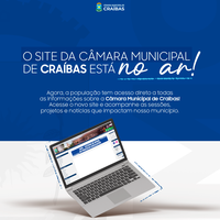 Novo Portal da Câmara Municipal de Craíbas já está no ar!